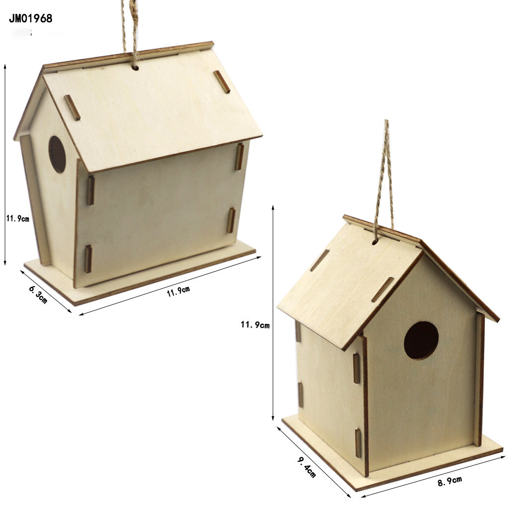 Hand-painted Bird House Outdoor And Indoor Pendant Crafts