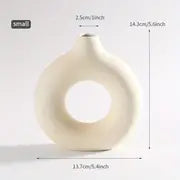 Modern White Ceramic Vase for Home Decor and Events