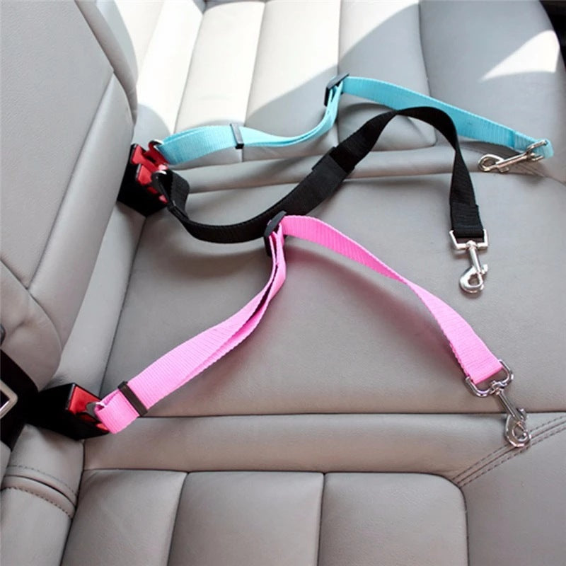 Adjustable Pet Cat Dog Car Seat Belt Pet Seat Vehicle Dog  Lead Clip Safety Lever Traction Dog Collars Dogs Accessoires Pets Products