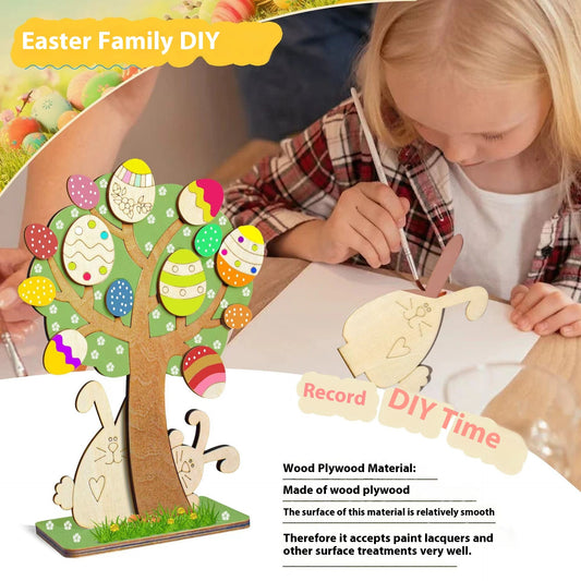 Easter Egg Wooden Creative Children's Ornaments