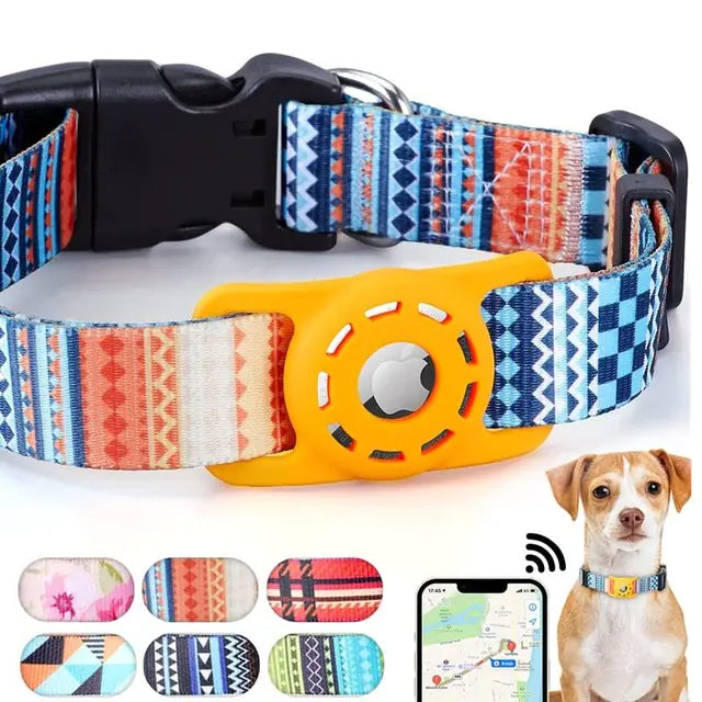 Digital Printing Collar for Apple Airtag - Pets Accessories
