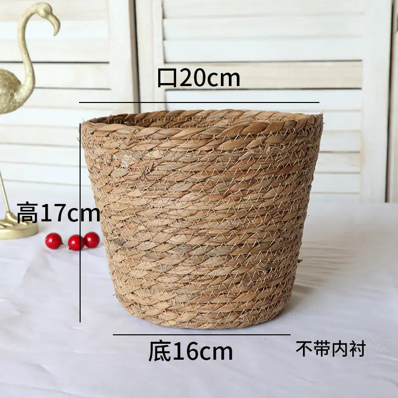 Creative Woven Rattan Flower Basket for Home Decor