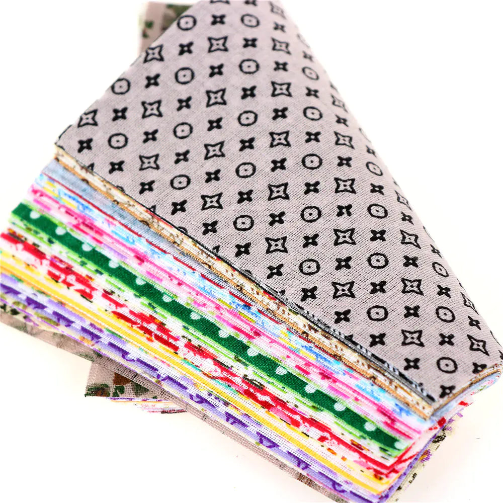 DIY Fabric Bundle for Handmade Bags and Dolls (10x10cm)