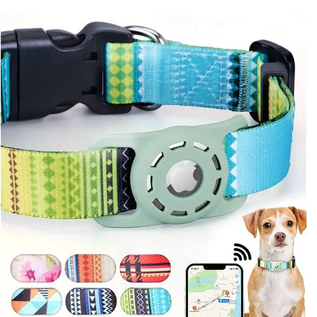 Digital Printing Collar for Apple Airtag - Pets Accessories