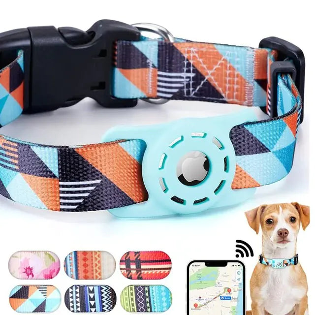Digital Printing Collar for Apple Airtag - Pets Accessories