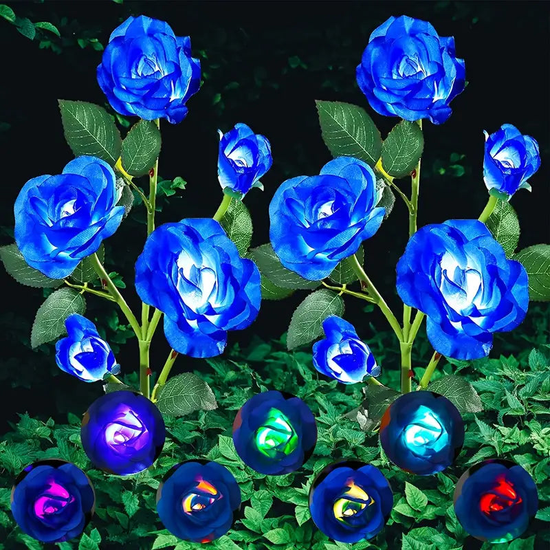 Color-Changing Solar Garden Roses