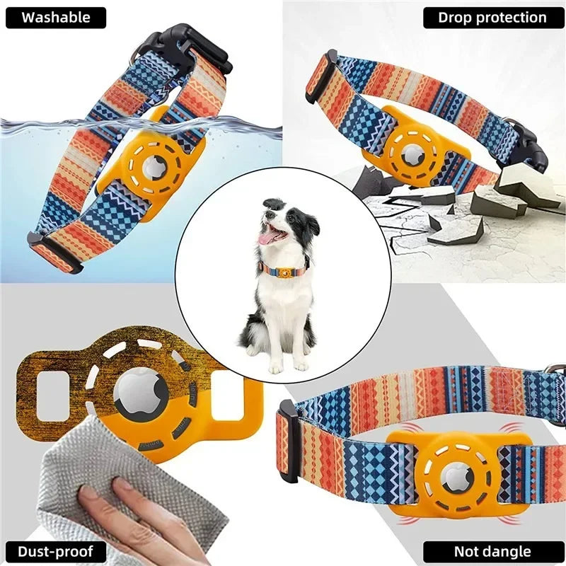 Digital Printing Collar for Apple Airtag - Pets Accessories