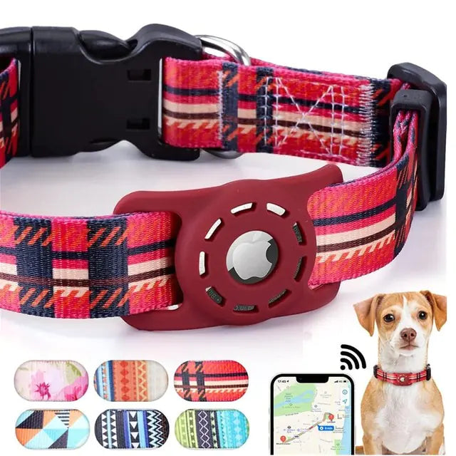 Digital Printing Collar for Apple Airtag - Pets Accessories